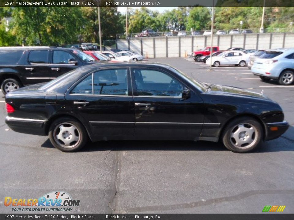 1997 Mercedes-Benz E 420 Sedan Black / Black Photo #11