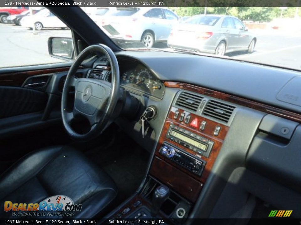 1997 Mercedes-Benz E 420 Sedan Black / Black Photo #12