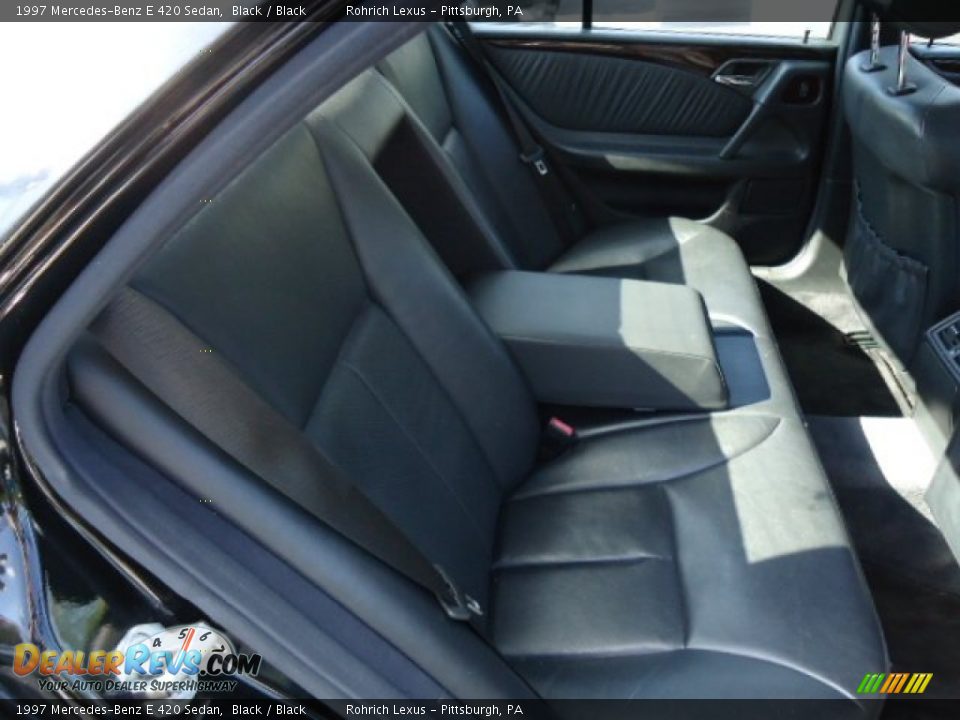 1997 Mercedes-Benz E 420 Sedan Black / Black Photo #14