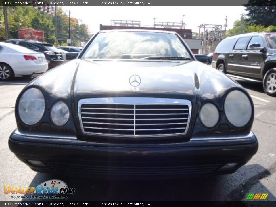 1997 Mercedes-Benz E 420 Sedan Black / Black Photo #16