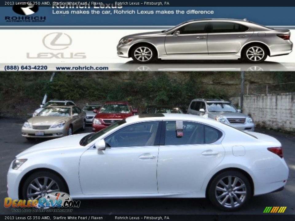 2013 Lexus GS 350 AWD Starfire White Pearl / Flaxen Photo #1