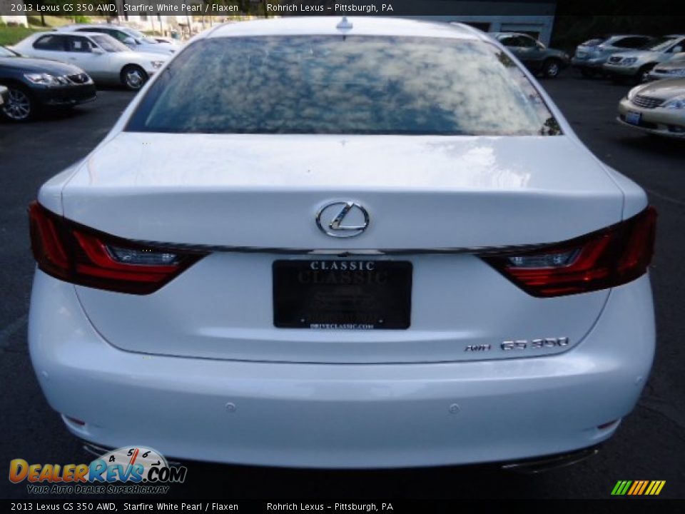 2013 Lexus GS 350 AWD Starfire White Pearl / Flaxen Photo #3