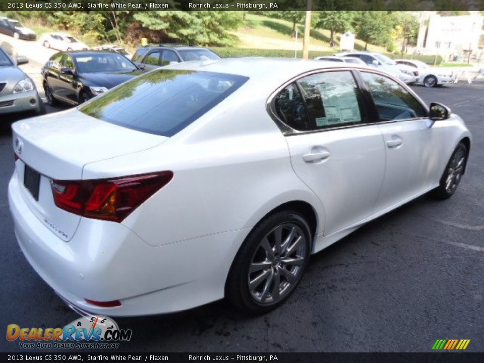 2013 Lexus GS 350 AWD Starfire White Pearl / Flaxen Photo #4