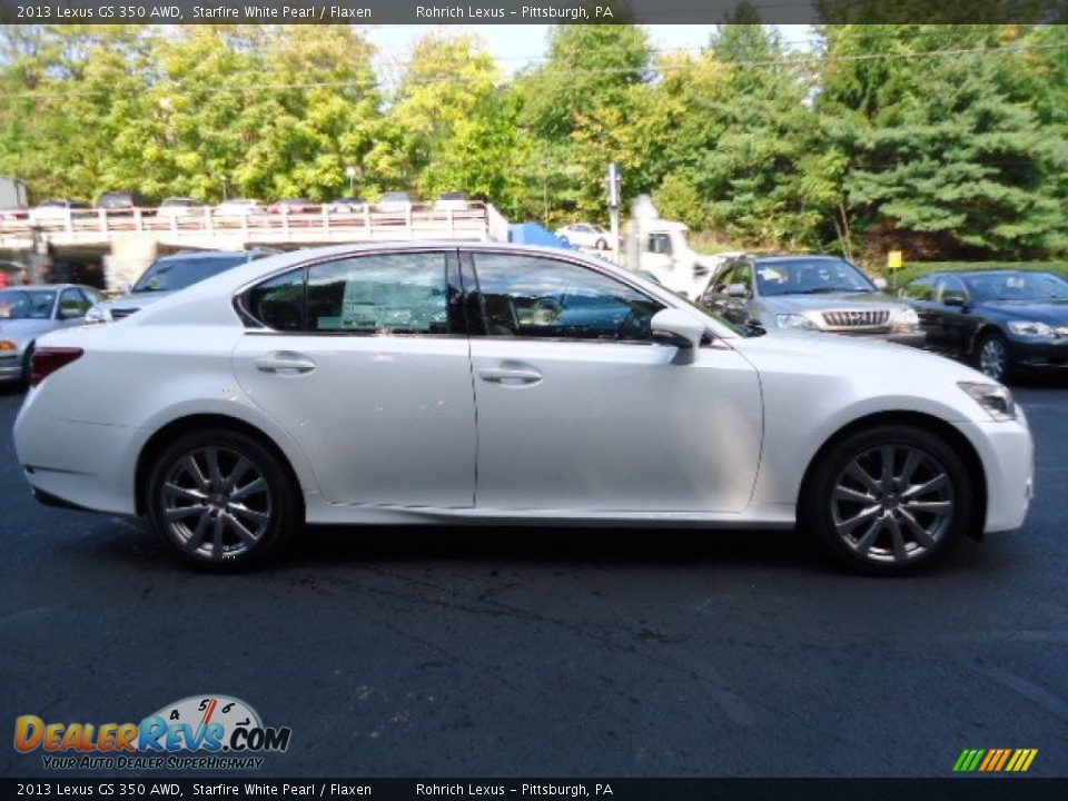 2013 Lexus GS 350 AWD Starfire White Pearl / Flaxen Photo #5