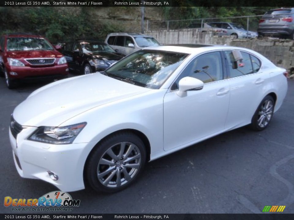 2013 Lexus GS 350 AWD Starfire White Pearl / Flaxen Photo #7