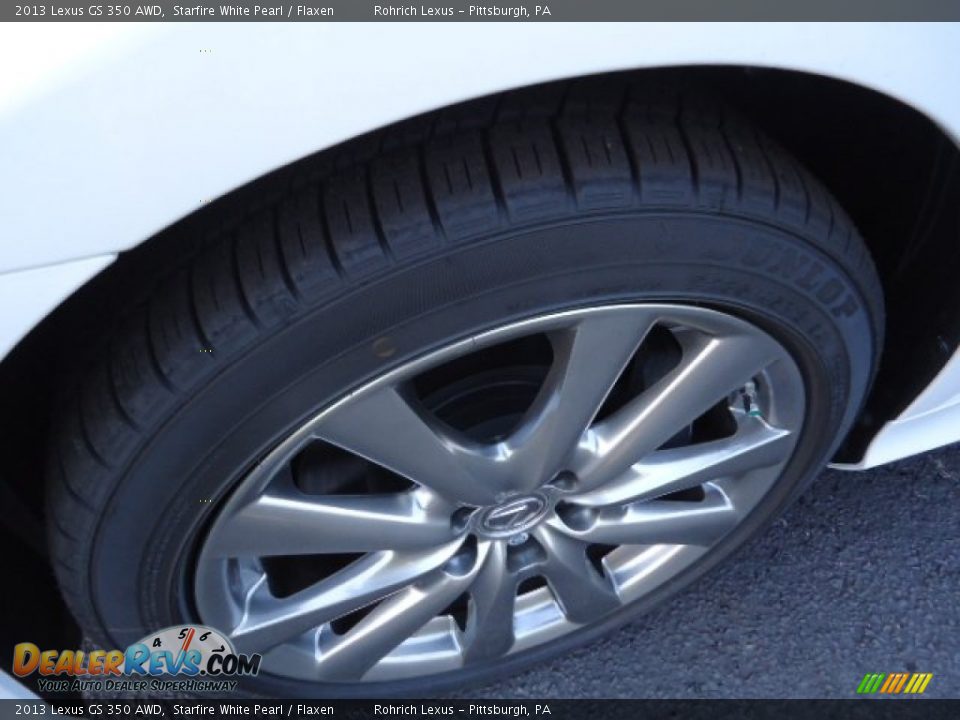 2013 Lexus GS 350 AWD Starfire White Pearl / Flaxen Photo #8