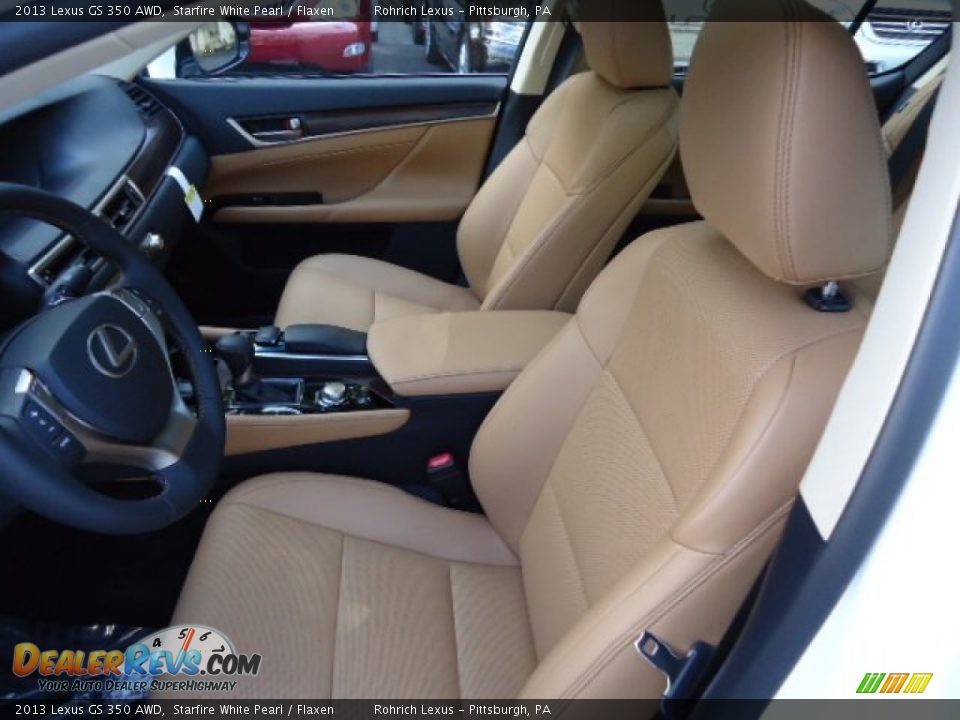 2013 Lexus GS 350 AWD Starfire White Pearl / Flaxen Photo #9