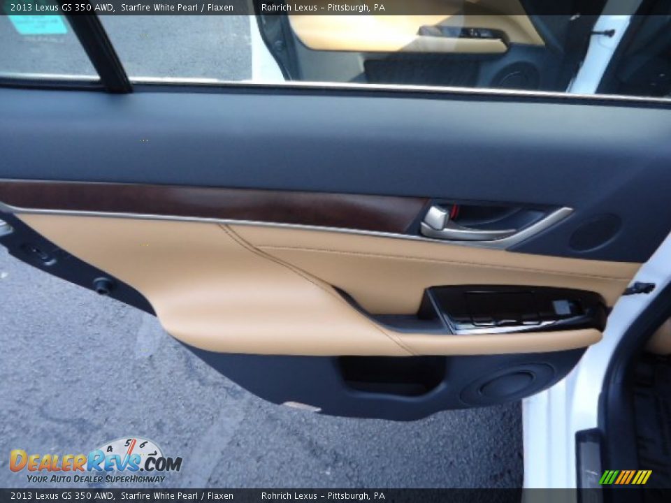 2013 Lexus GS 350 AWD Starfire White Pearl / Flaxen Photo #12