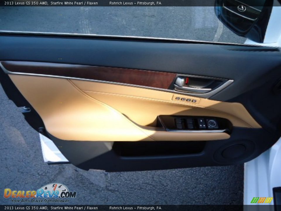 2013 Lexus GS 350 AWD Starfire White Pearl / Flaxen Photo #13