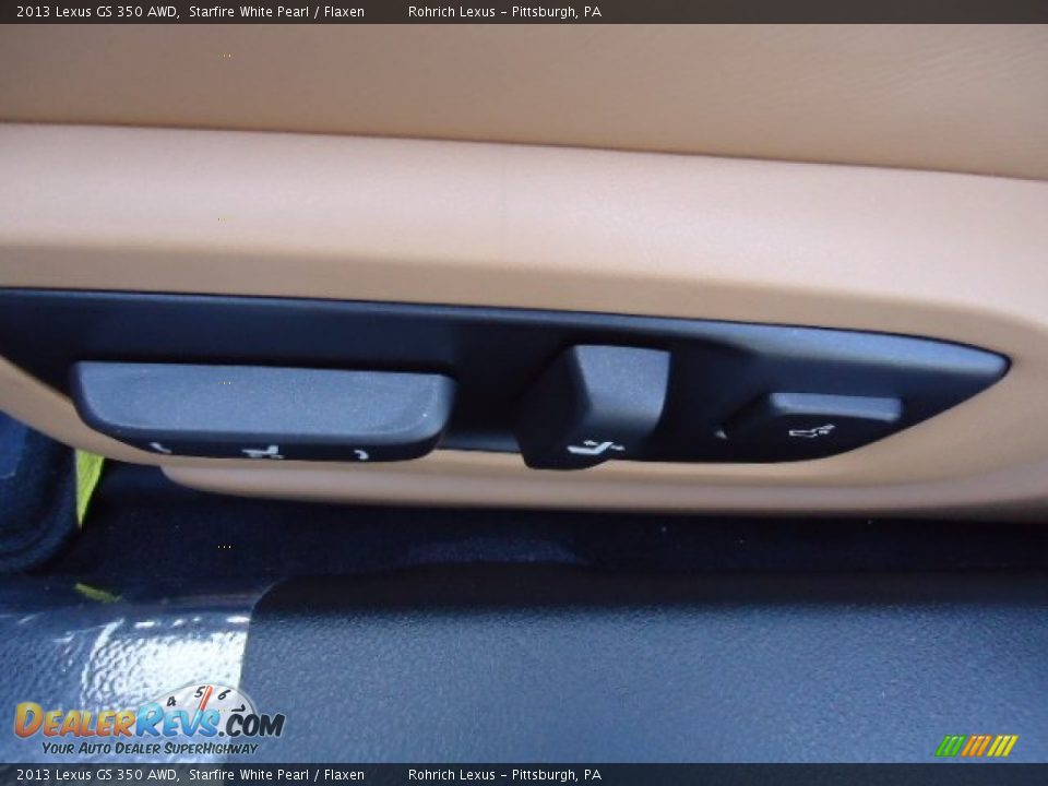 2013 Lexus GS 350 AWD Starfire White Pearl / Flaxen Photo #15