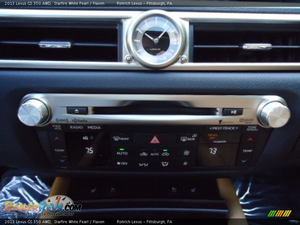 2013 Lexus GS 350 AWD Starfire White Pearl / Flaxen Photo #19