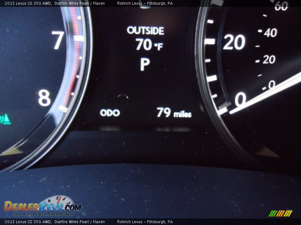 2013 Lexus GS 350 AWD Starfire White Pearl / Flaxen Photo #20
