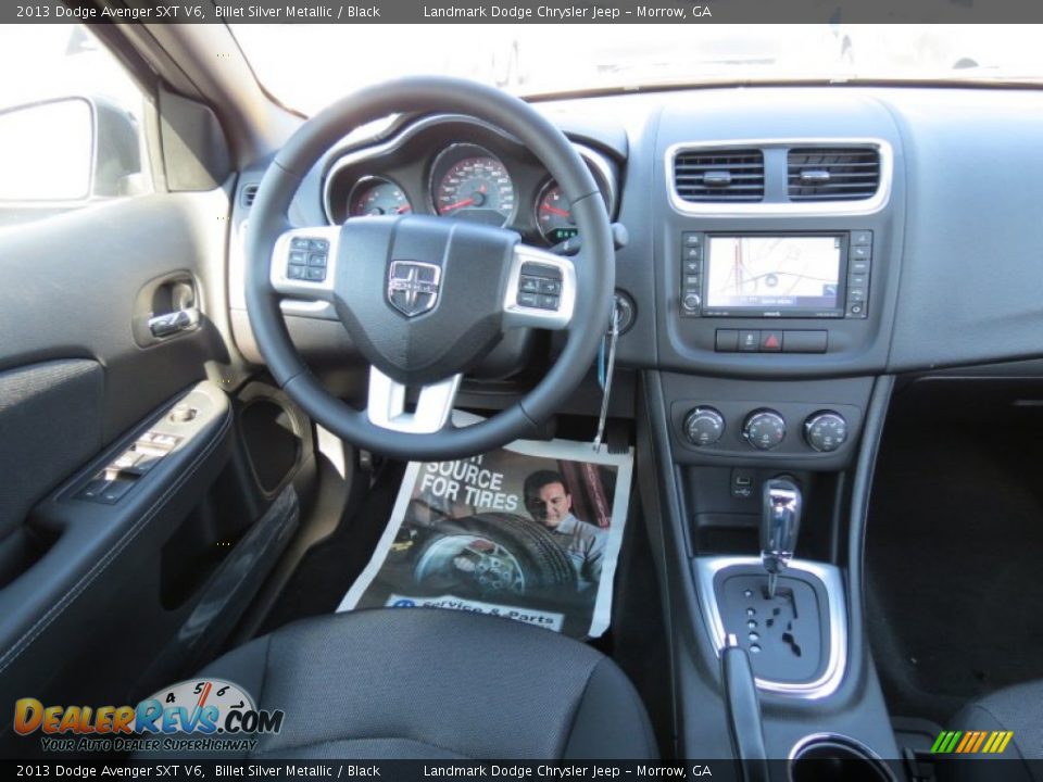 2013 Dodge Avenger SXT V6 Billet Silver Metallic / Black Photo #10