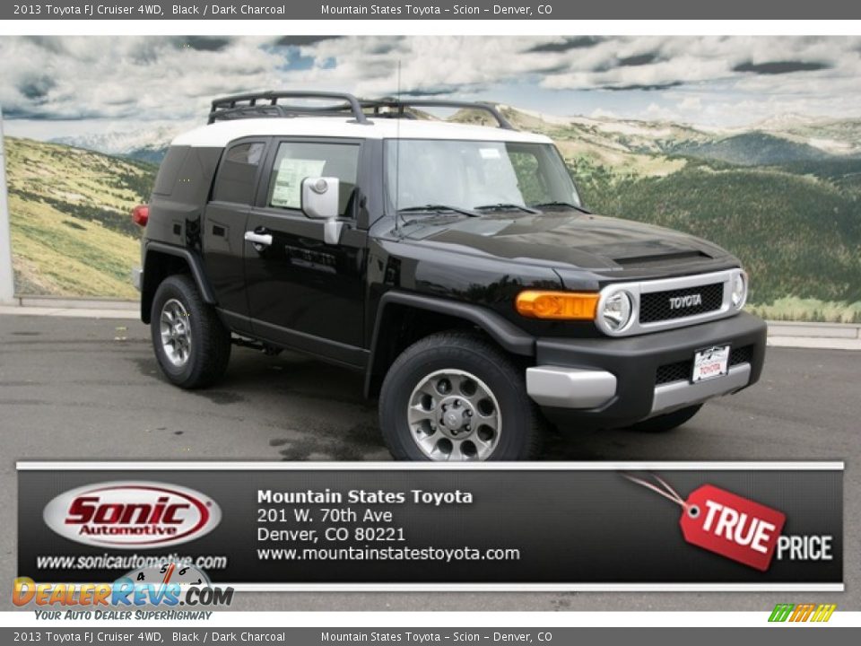 2013 Toyota FJ Cruiser 4WD Black / Dark Charcoal Photo #1