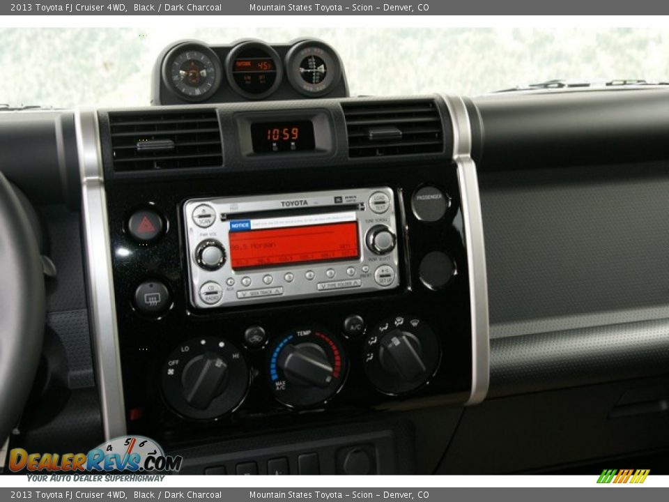 2013 Toyota FJ Cruiser 4WD Black / Dark Charcoal Photo #6