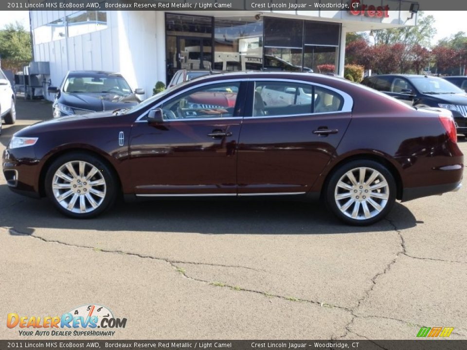 2011 Lincoln MKS EcoBoost AWD Bordeaux Reserve Red Metallic / Light Camel Photo #1