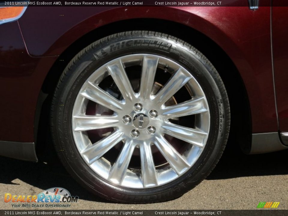2011 Lincoln MKS EcoBoost AWD Bordeaux Reserve Red Metallic / Light Camel Photo #10