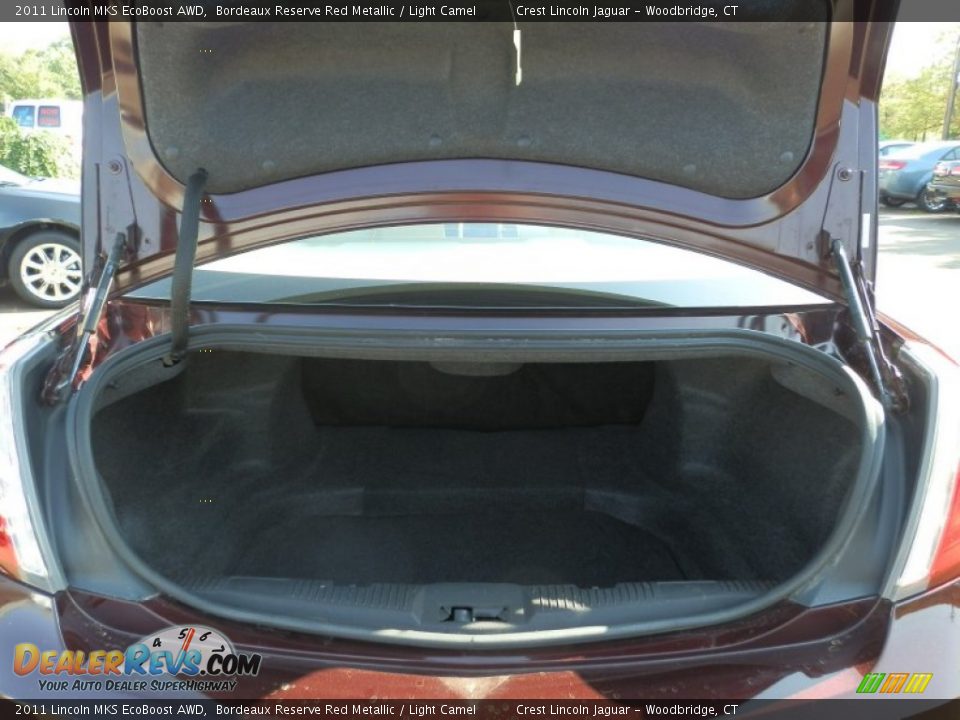 2011 Lincoln MKS EcoBoost AWD Bordeaux Reserve Red Metallic / Light Camel Photo #15