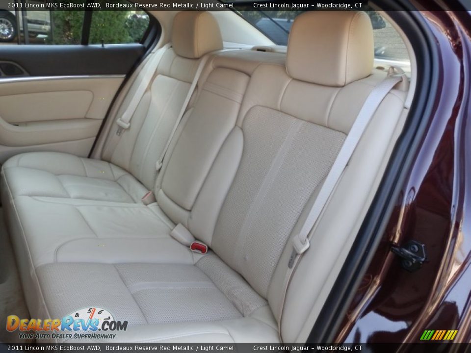 2011 Lincoln MKS EcoBoost AWD Bordeaux Reserve Red Metallic / Light Camel Photo #17