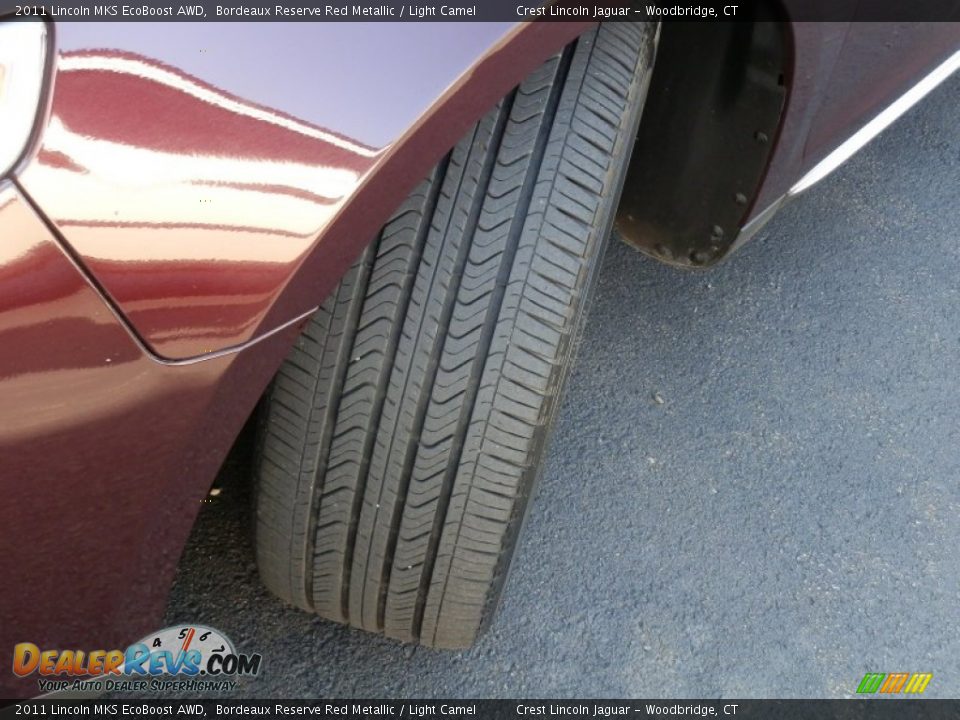 2011 Lincoln MKS EcoBoost AWD Bordeaux Reserve Red Metallic / Light Camel Photo #21