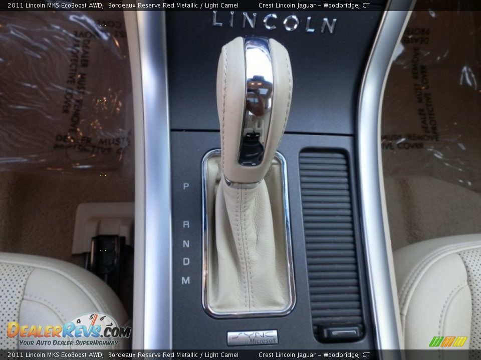 2011 Lincoln MKS EcoBoost AWD Bordeaux Reserve Red Metallic / Light Camel Photo #23