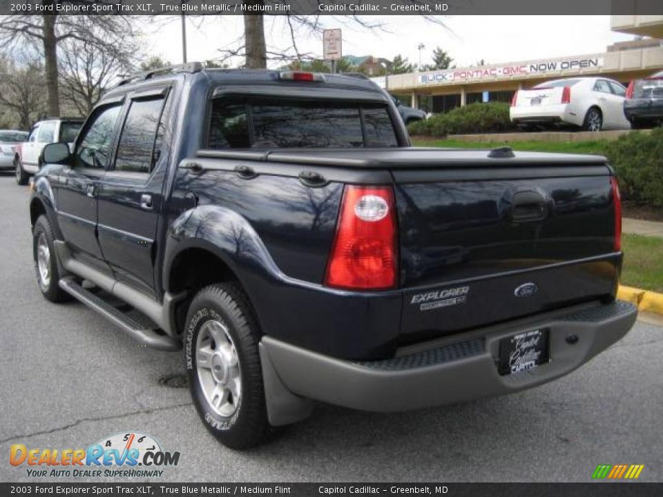 2003 Ford Explorer Sport Trac XLT True Blue Metallic / Medium Flint Photo #2