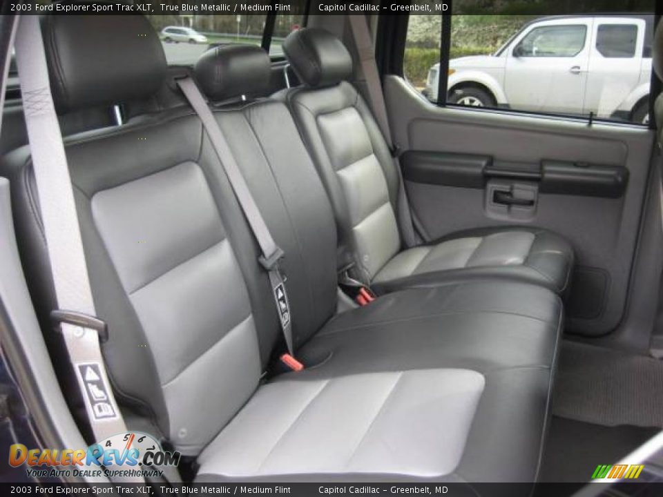 2003 Ford Explorer Sport Trac XLT True Blue Metallic / Medium Flint Photo #14
