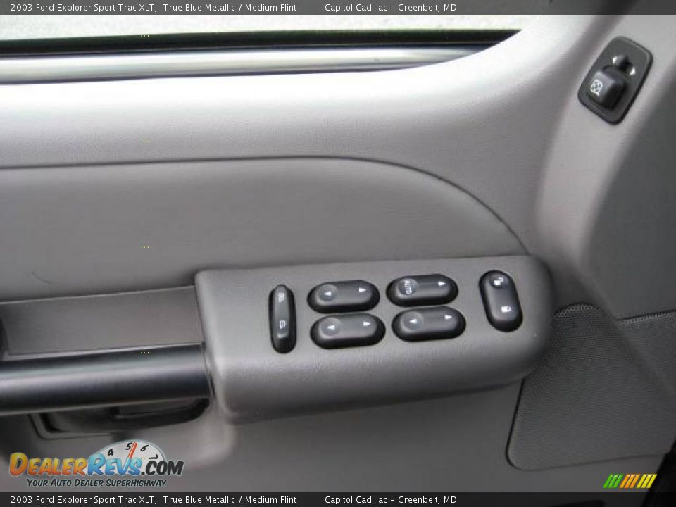 2003 Ford Explorer Sport Trac XLT True Blue Metallic / Medium Flint Photo #18