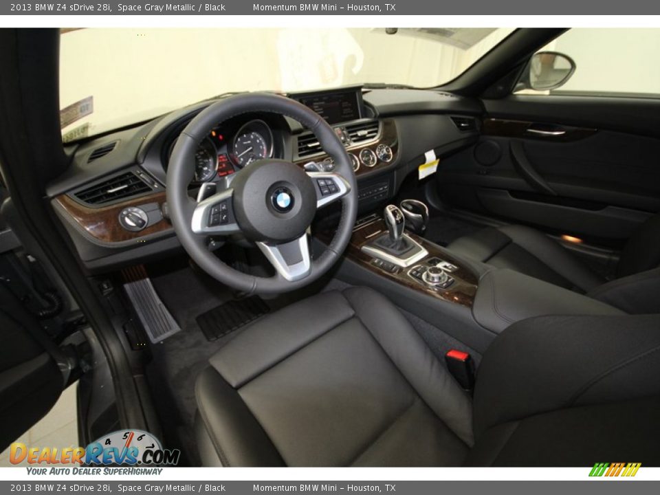 Black Interior - 2013 BMW Z4 sDrive 28i Photo #4