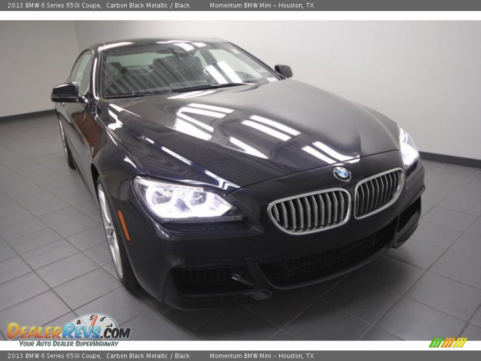 2013 BMW 6 Series 650i Coupe Carbon Black Metallic / Black Photo #5