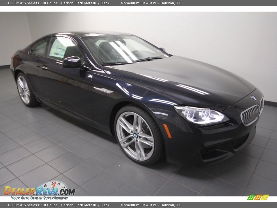 2013 BMW 6 Series 650i Coupe Carbon Black Metallic / Black Photo #6