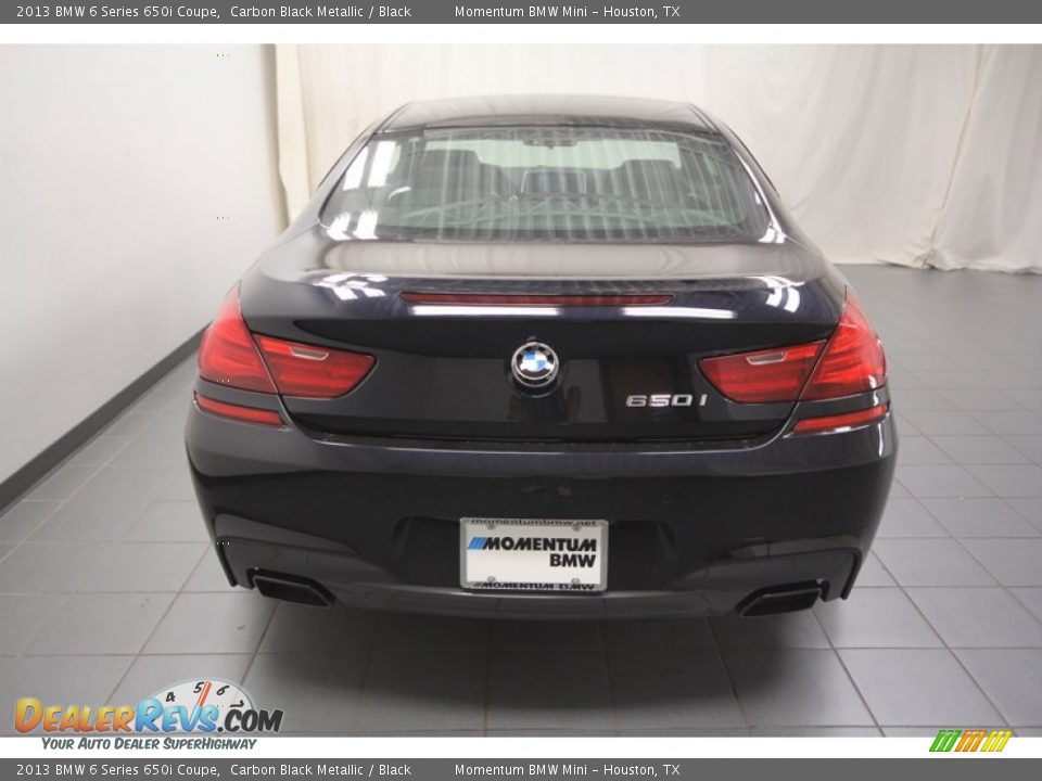 2013 BMW 6 Series 650i Coupe Carbon Black Metallic / Black Photo #9