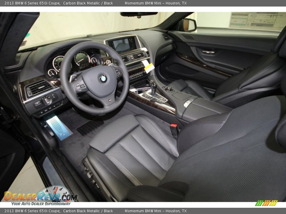 Black Interior - 2013 BMW 6 Series 650i Coupe Photo #11