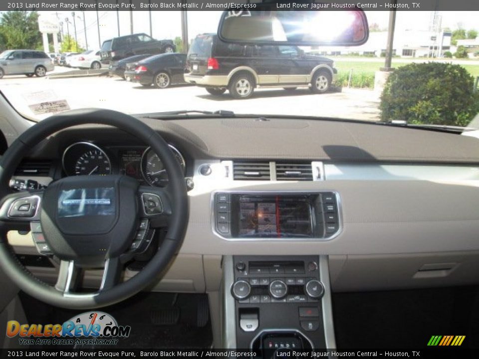 2013 Land Rover Range Rover Evoque Pure Barolo Black Metallic / Almond/Espresso Photo #2