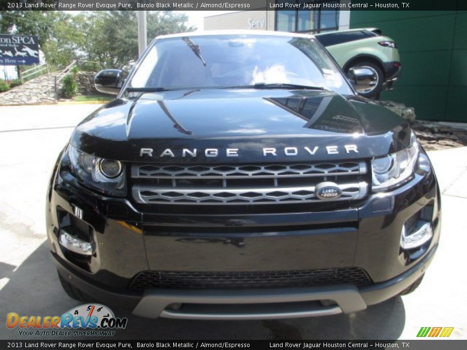 2013 Land Rover Range Rover Evoque Pure Barolo Black Metallic / Almond/Espresso Photo #4