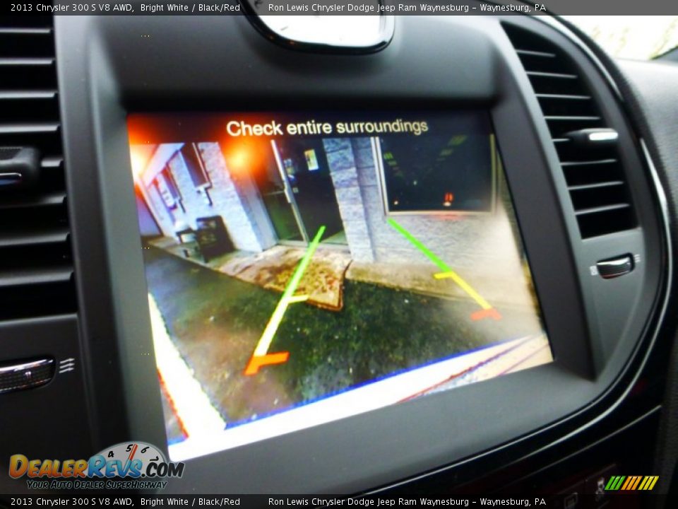 2013 Chrysler 300 S V8 AWD Bright White / Black/Red Photo #19