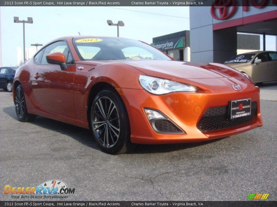 2013 Scion FR-S Sport Coupe Hot Lava Orange / Black/Red Accents Photo #1