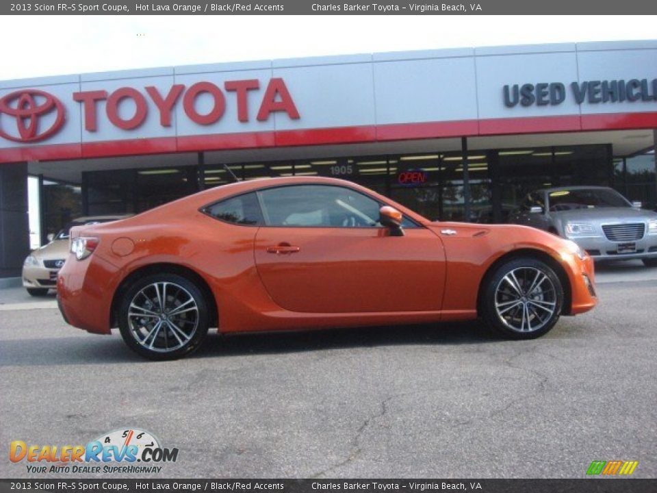 2013 Scion FR-S Sport Coupe Hot Lava Orange / Black/Red Accents Photo #4