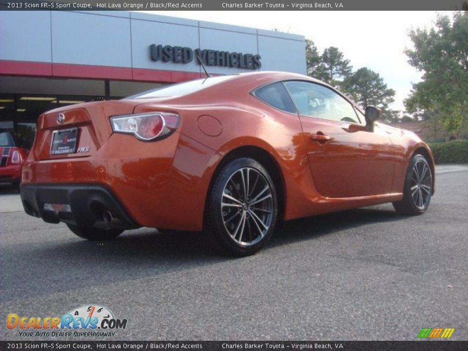 2013 Scion FR-S Sport Coupe Hot Lava Orange / Black/Red Accents Photo #5