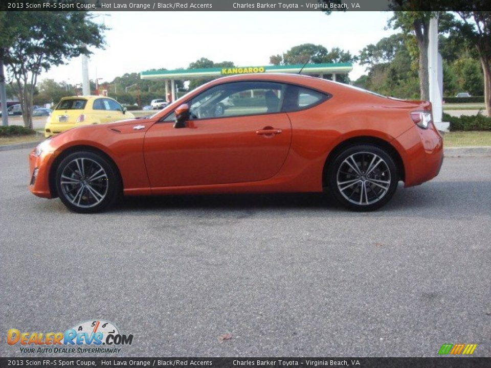 2013 Scion FR-S Sport Coupe Hot Lava Orange / Black/Red Accents Photo #8