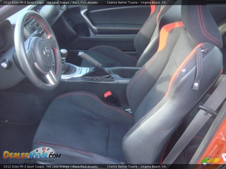 2013 Scion FR-S Sport Coupe Hot Lava Orange / Black/Red Accents Photo #13