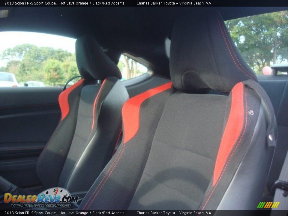 2013 Scion FR-S Sport Coupe Hot Lava Orange / Black/Red Accents Photo #14