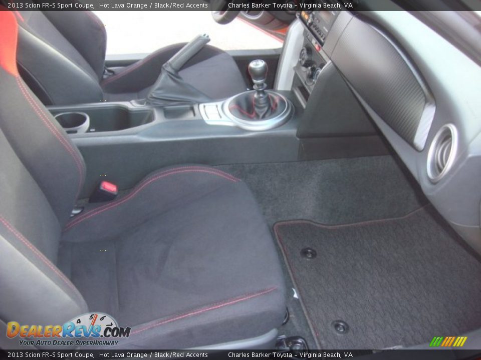 2013 Scion FR-S Sport Coupe Hot Lava Orange / Black/Red Accents Photo #17