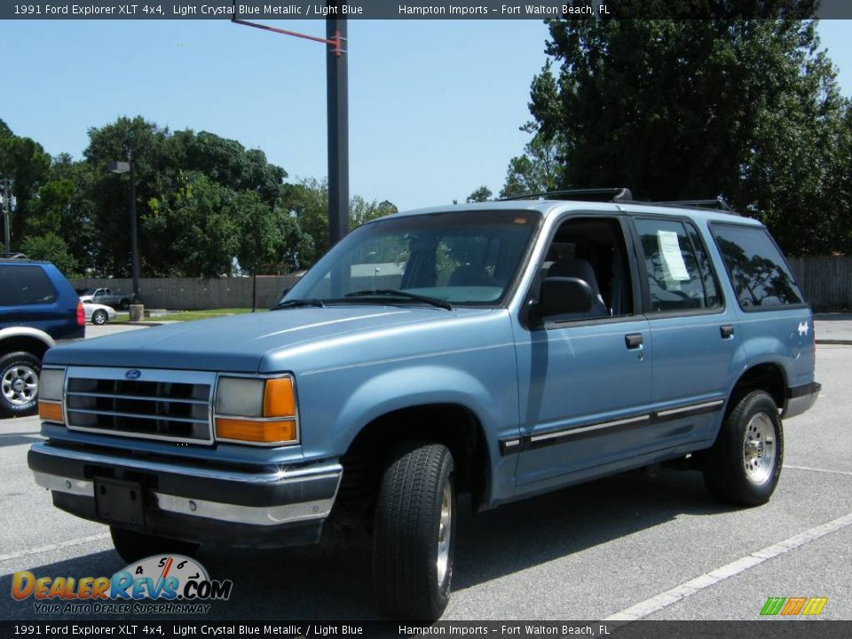 1991 Ford Explorer XLT 4x4 Light Crystal Blue Metallic / Light Blue Photo #1