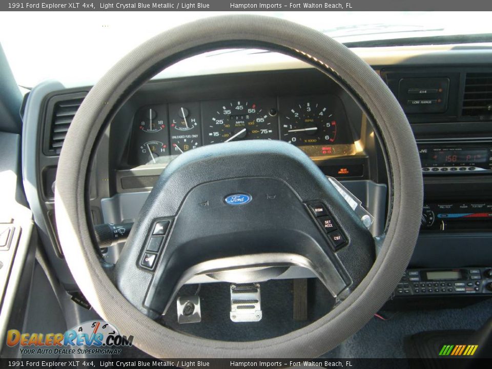 1991 Ford Explorer XLT 4x4 Light Crystal Blue Metallic / Light Blue Photo #5
