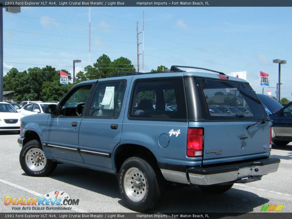 1991 Ford Explorer XLT 4x4 Light Crystal Blue Metallic / Light Blue Photo #10