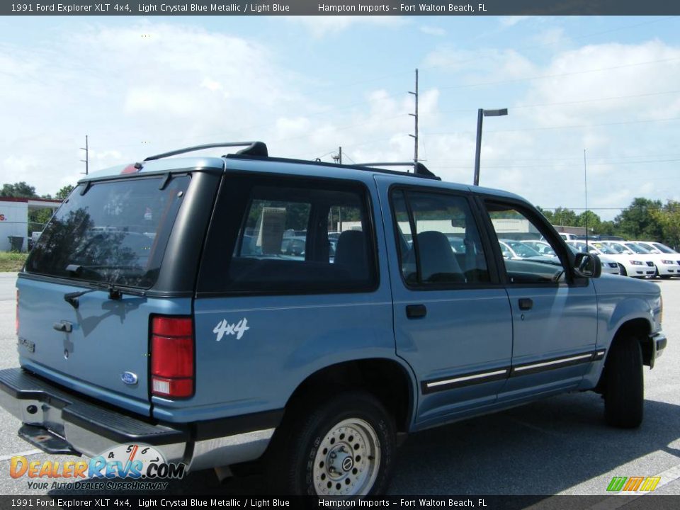 1991 Ford Explorer XLT 4x4 Light Crystal Blue Metallic / Light Blue Photo #12