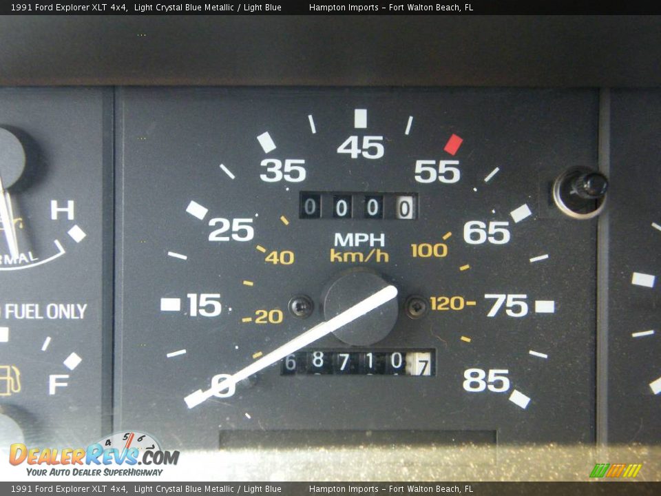 1991 Ford Explorer XLT 4x4 Light Crystal Blue Metallic / Light Blue Photo #13