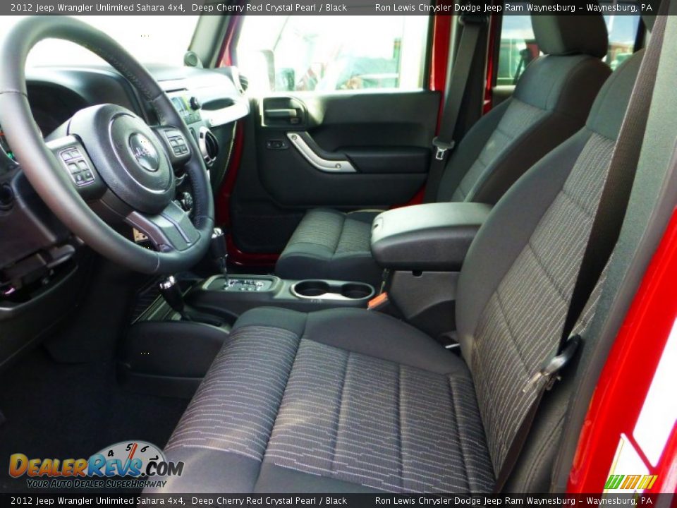 2012 Jeep Wrangler Unlimited Sahara 4x4 Deep Cherry Red Crystal Pearl / Black Photo #10