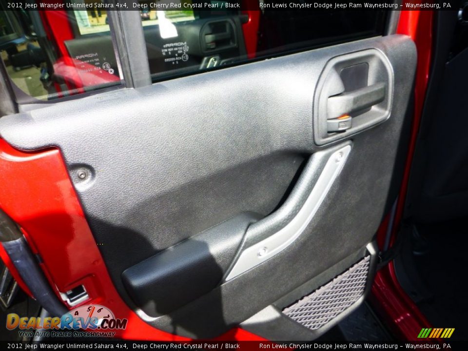 2012 Jeep Wrangler Unlimited Sahara 4x4 Deep Cherry Red Crystal Pearl / Black Photo #13